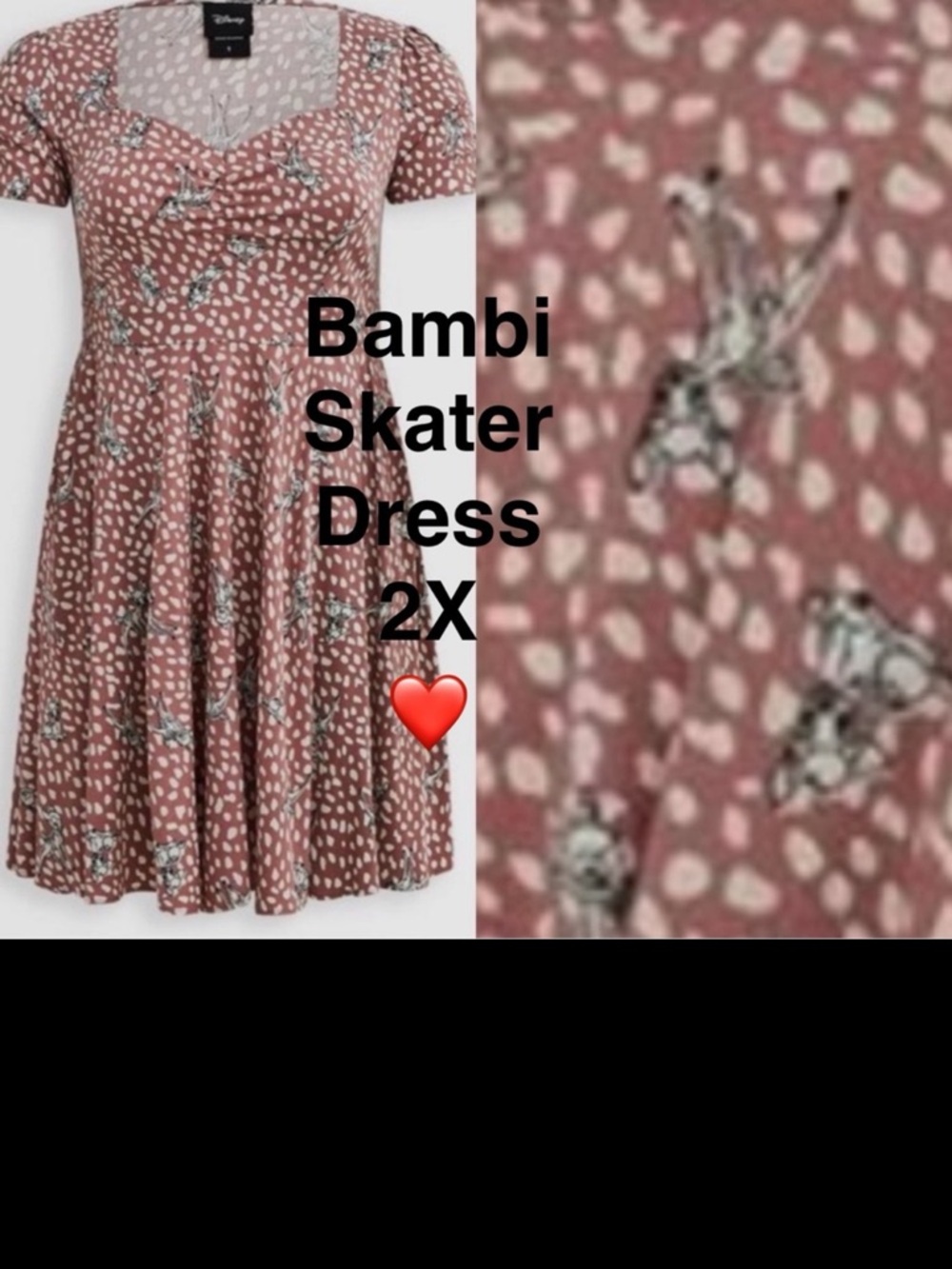 Torrid Bambi Pink Skater Dress